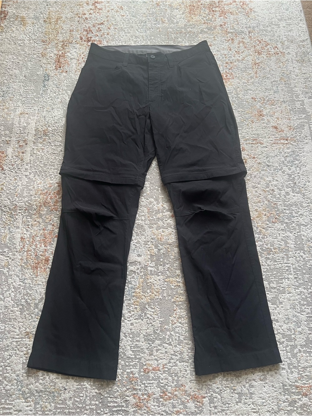 Eddie Bauer Convertible Tech Hiking Pants Zip Off EUC